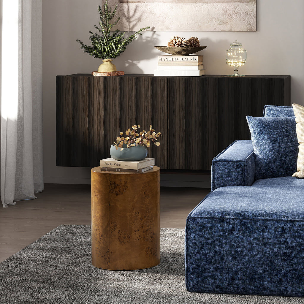 Nebula 22" Accent Pillar Side Table, Medium