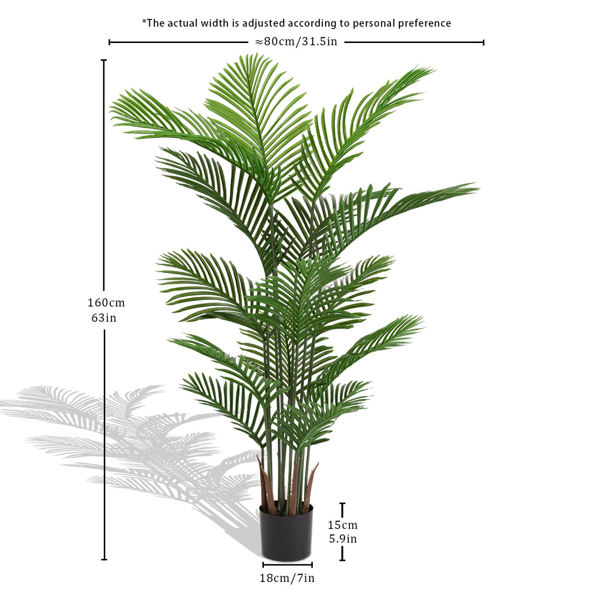 Artificial Areca Palm Plant - Set of 2