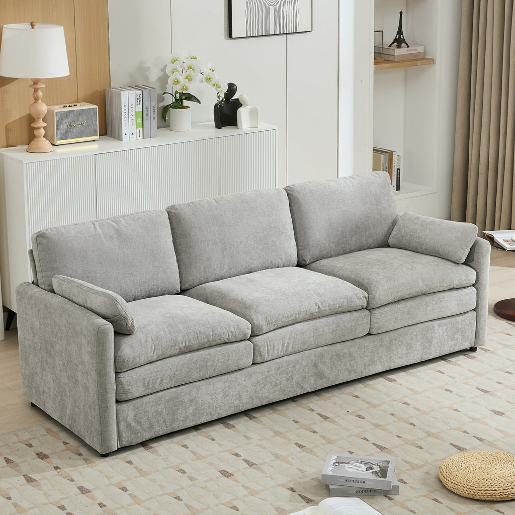 89" Cozy Upholstered 3-Seater Sofa Oversized Comfy Cloud Sofa