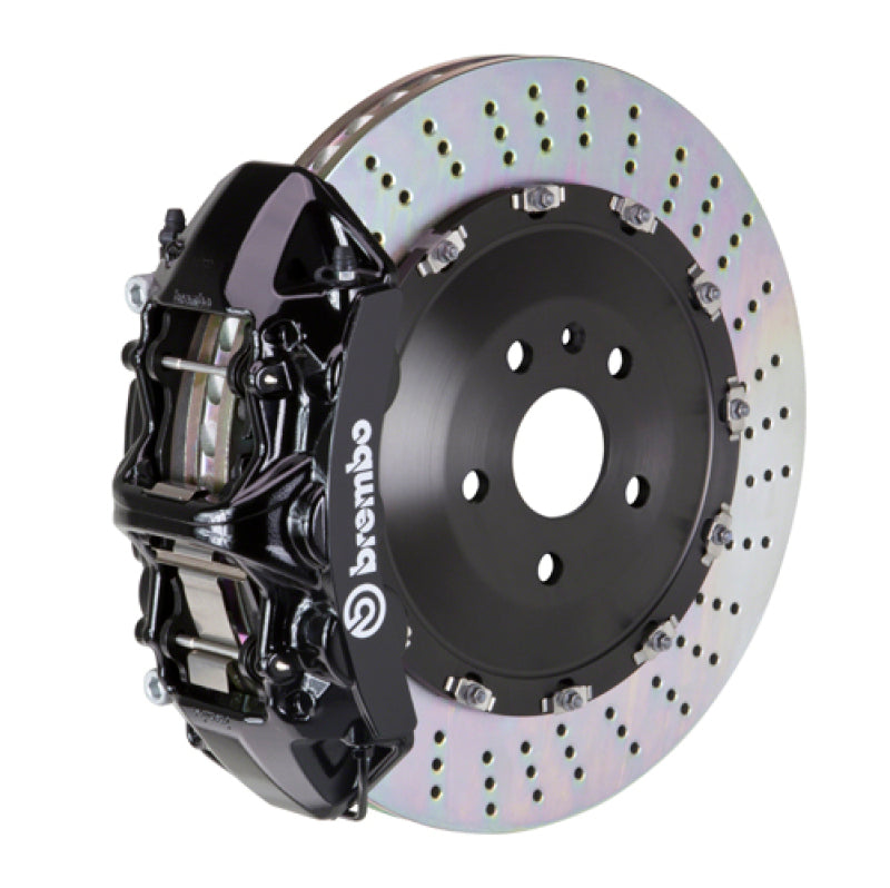 Brembo 24+ BMW M30i/530i xDrive/24+ 540i xDrive Fr GT BBK 6 Pist Cast 405x34 2pc Rotor Drilled- Blk 1N1.9551A1
