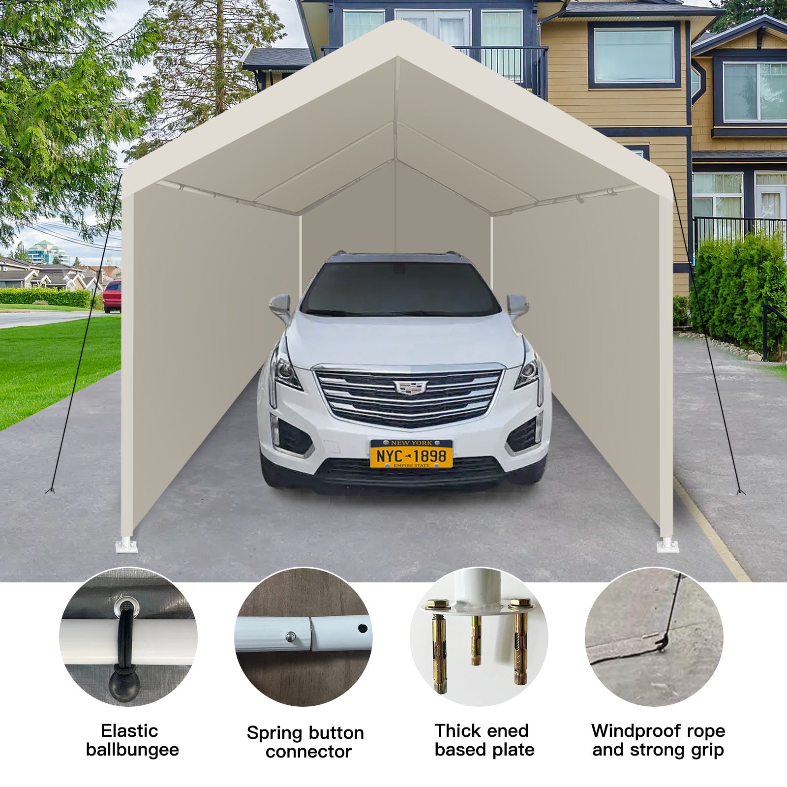 12x20 Heavy Duty Portable Carport Garage Tent