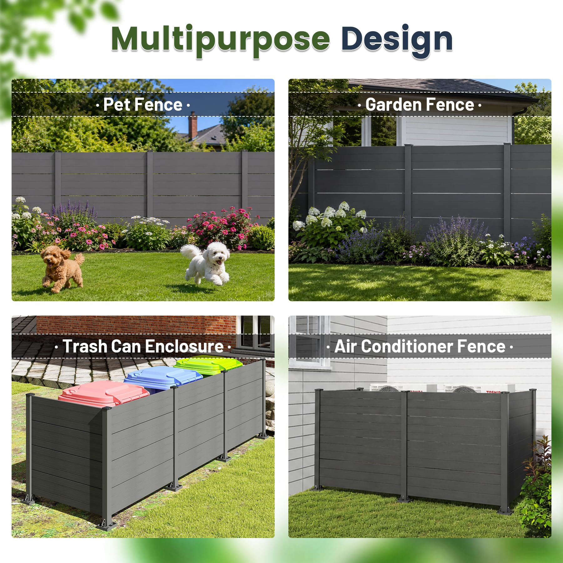 50" W x 49" H Outdoor Privacy Screen