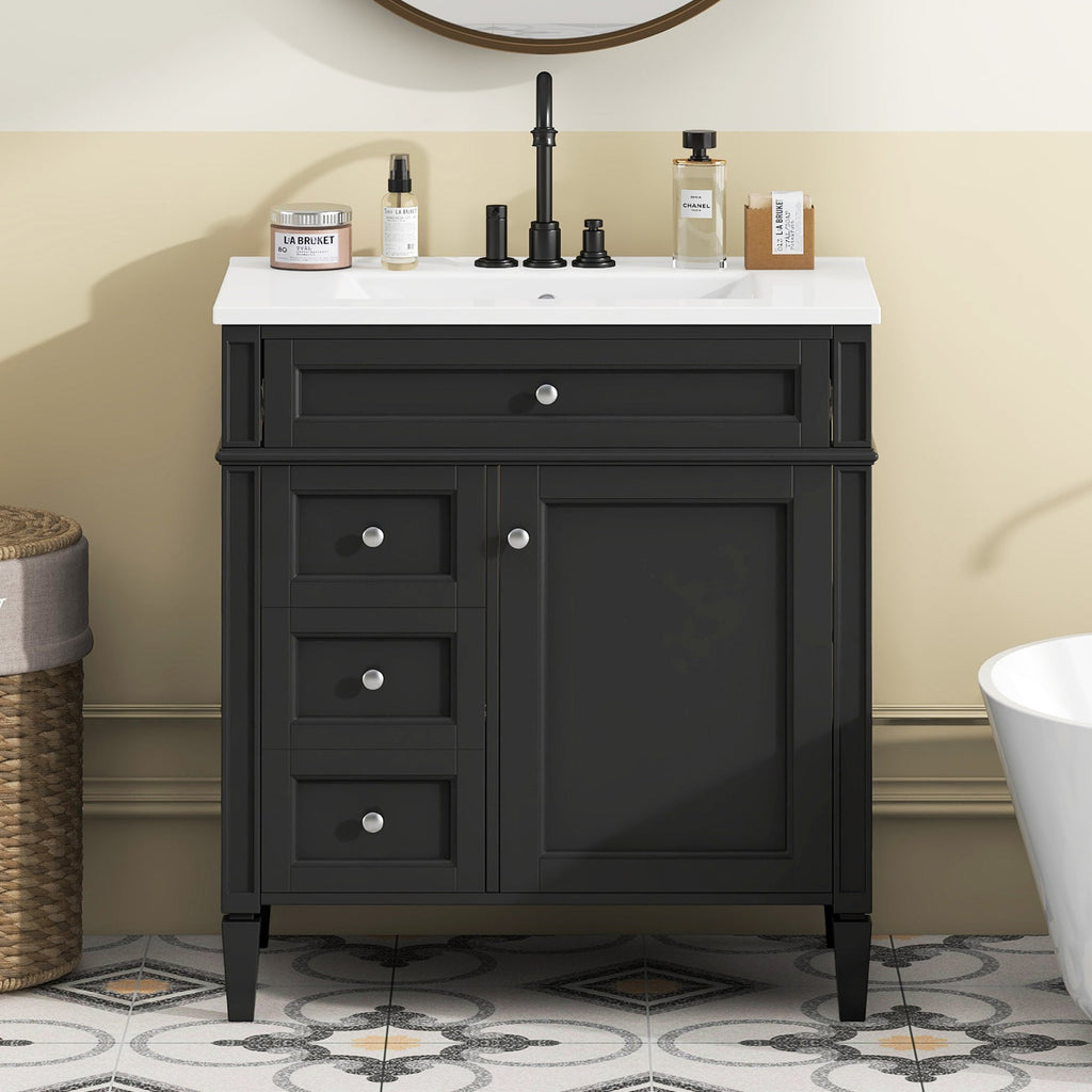 30" Bathroom Vanity with Top Sink