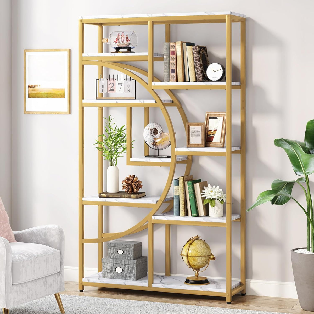 68.89" Height Industrial 5-Tier Display Shelf