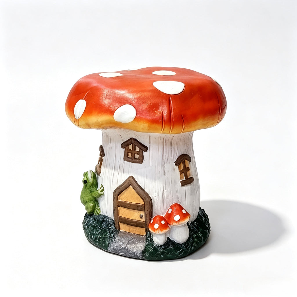 Mushroom House Garden Stool