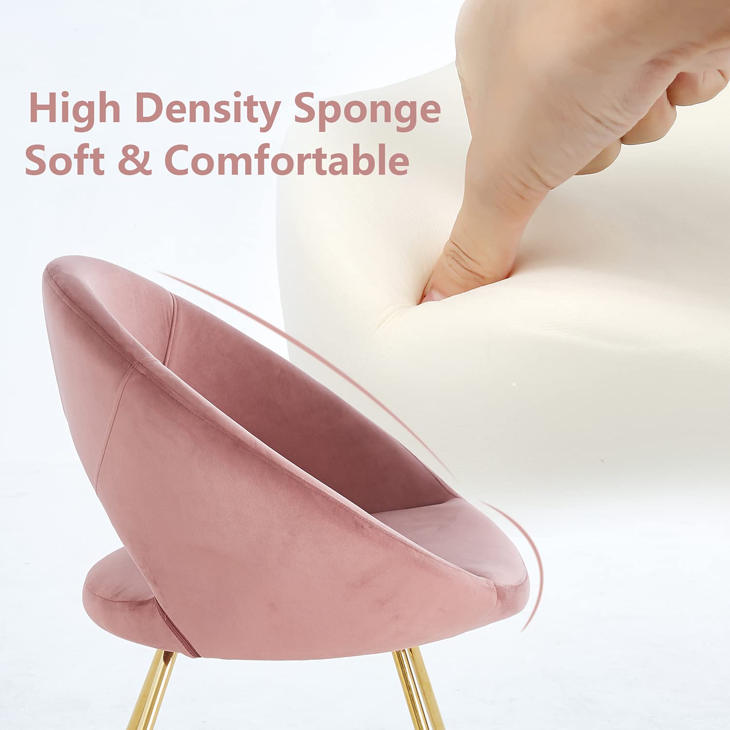 Modern Accent Velvet Chairs Set of 2