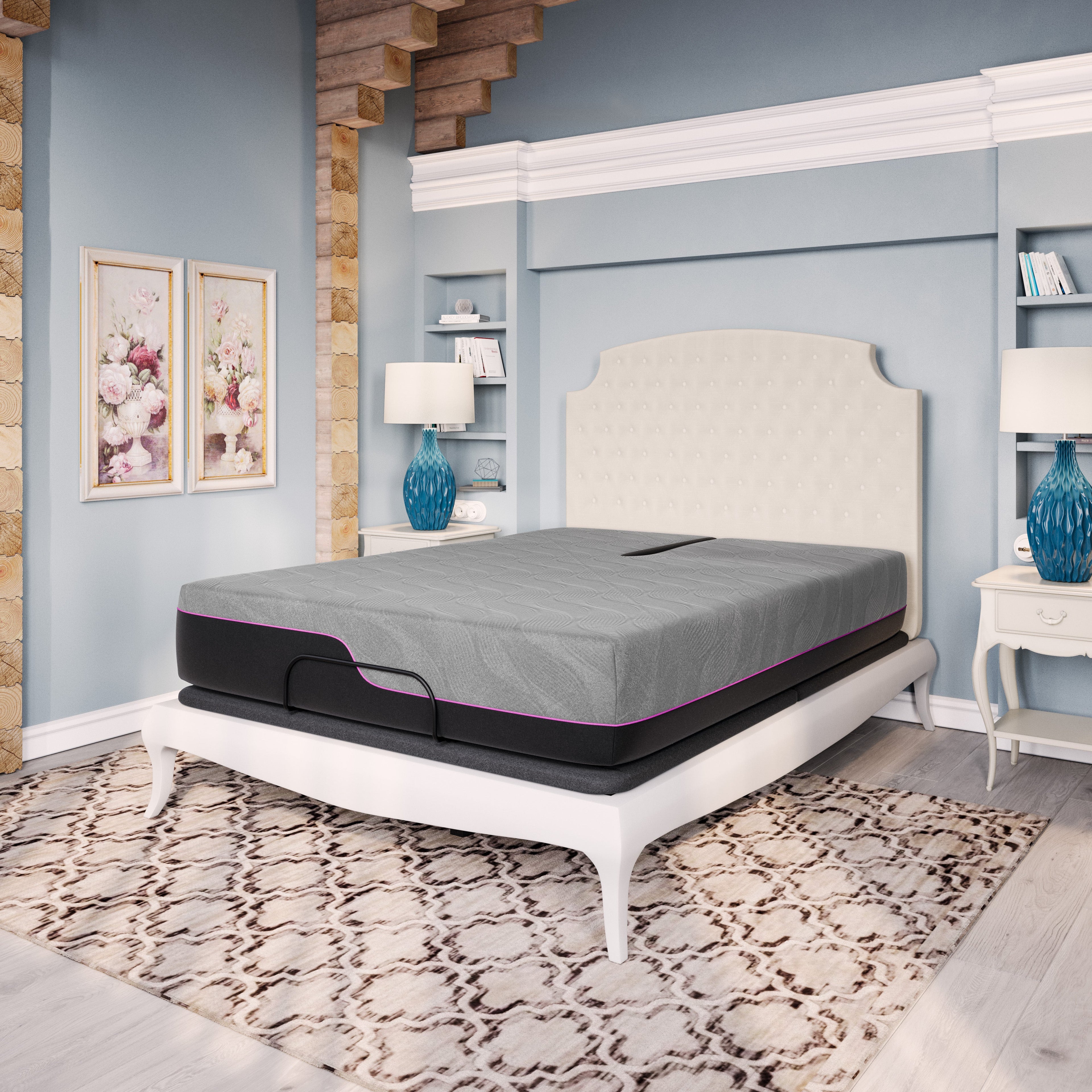 Bridgevine Home 11-Inch Renew Flex Head Cooling GelCare Memory Foam Mattress, King Size