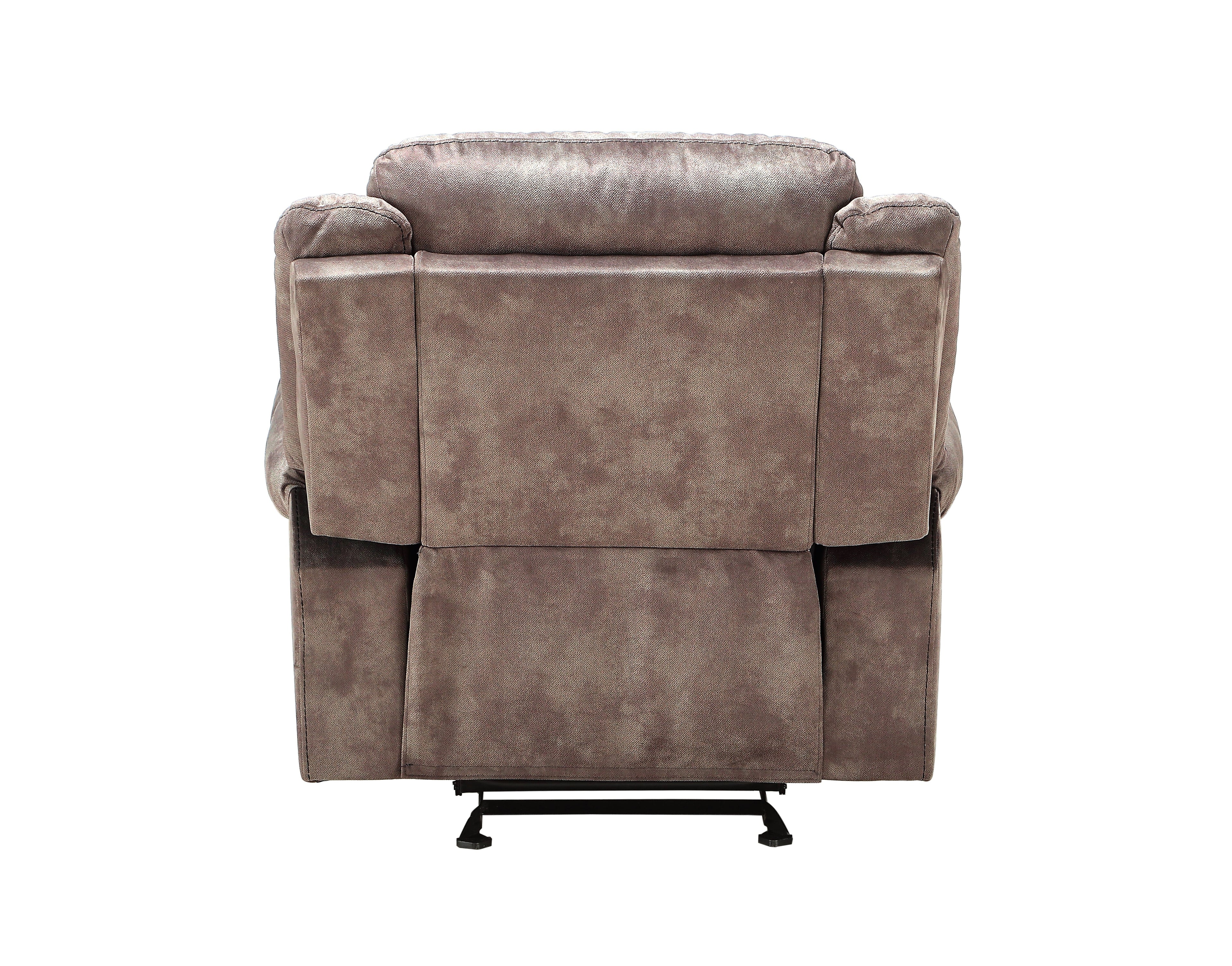 Zubaida Two Tone Chocolate Velvet Glider Recliner