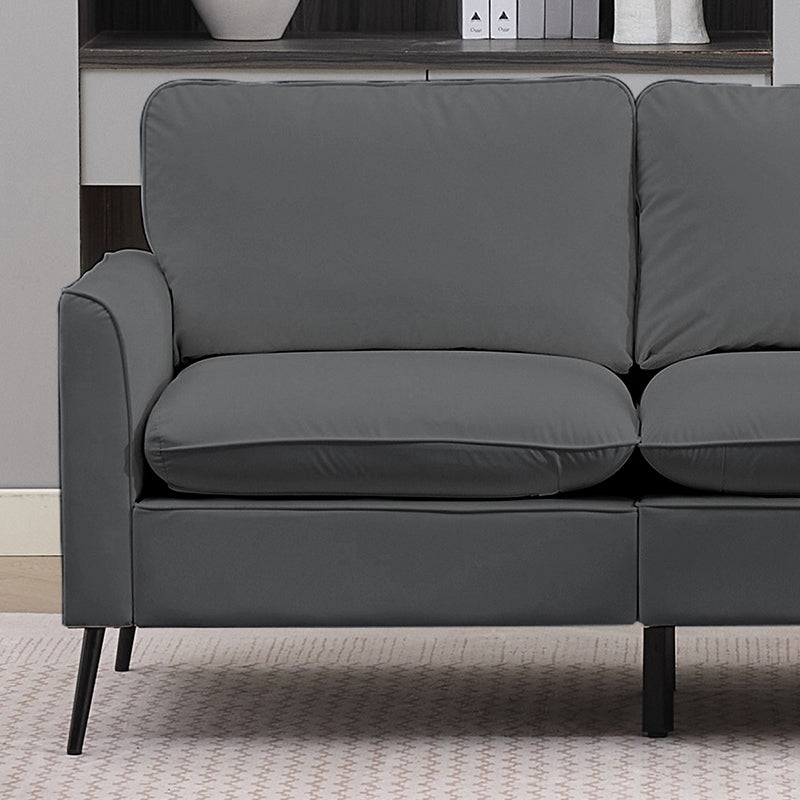 TS Cat Paw Leather Upholstered Loveseat