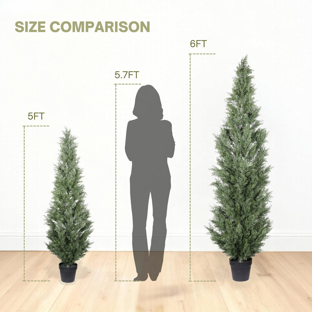 5FT Artificial Cypress Tree