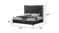 Lavita Modern & Contemporary 4 Pc Queen Upholstered Bedroom Set