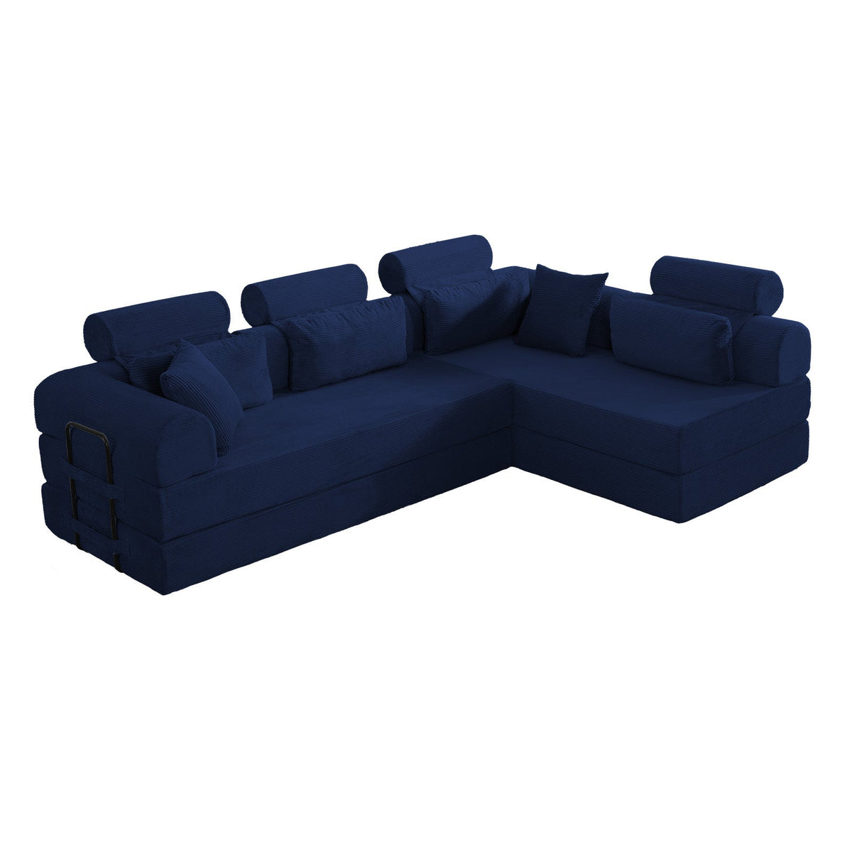 L Shape Modular Sectional Sofa - Blue