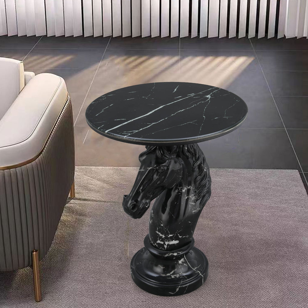 Horse Head Accent Table Animal Statue