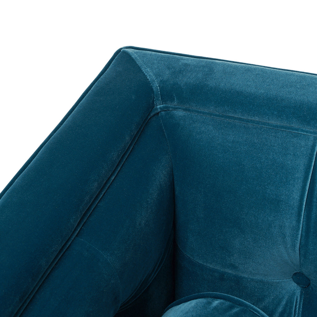 Jack 84" Modern Tuxedo Tufted Sofa, Satin