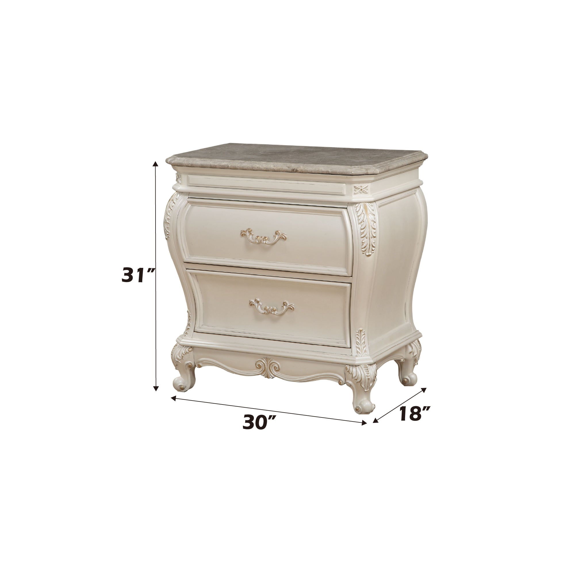 Chantelle Pearl Nightstand