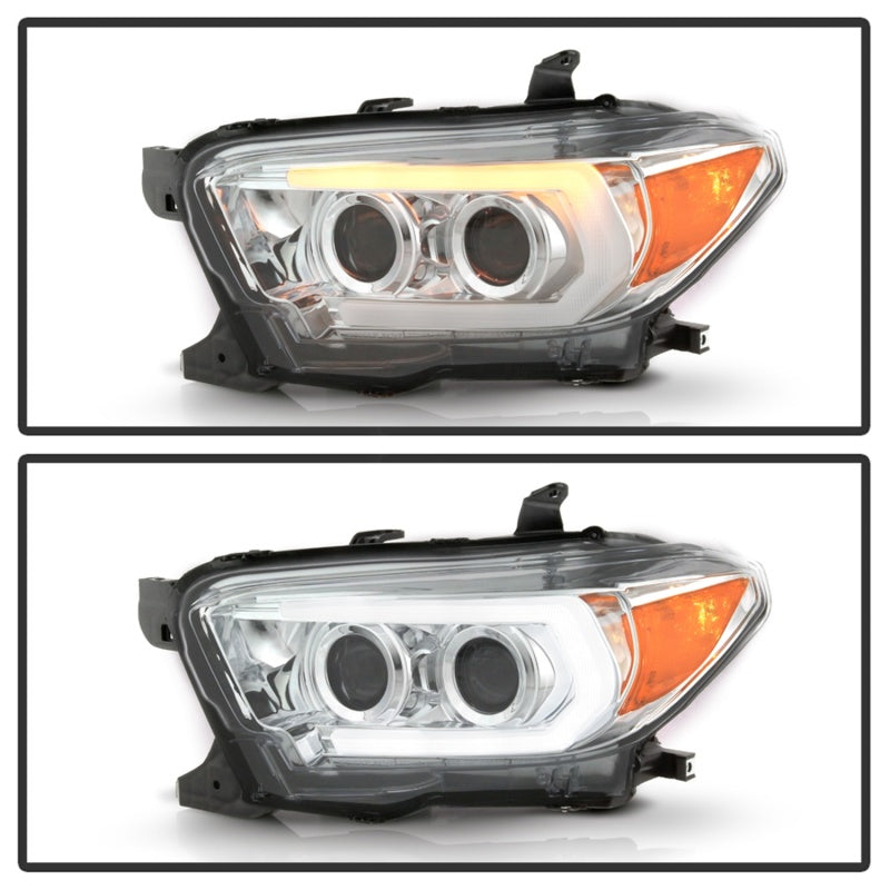 Spyder Signature Toyota Tacoma 16-18 (SR5 Model) Projector Headlights- Chrome (PRO-YD-TT16-LB-C) 5085825