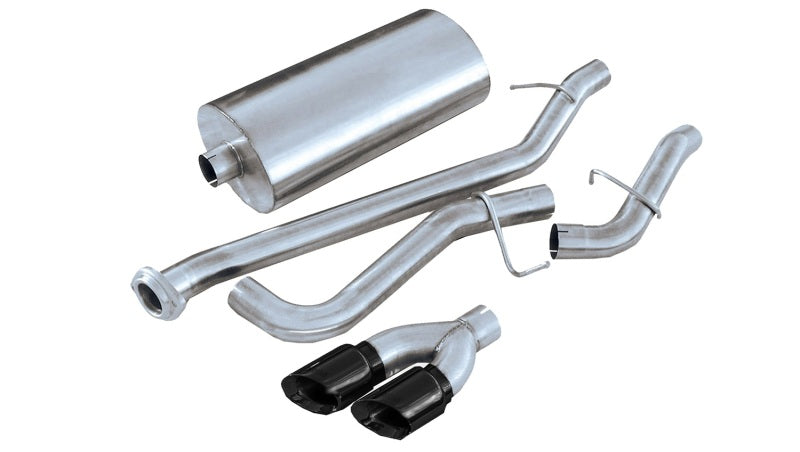 Corsa 02-07 GMC Sierra Reg. Cab/Short Bed 1500 4.8L V8 Black Sport Cat-Back Exhaust 14261BLK