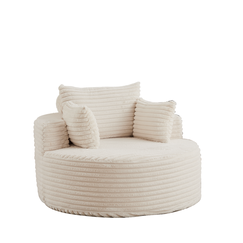 50"L Corduroy Sponge Single Sofa