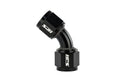 HPS Performance Products AN Female to Female Swivel Coupling Adapter, Aluminum, Black