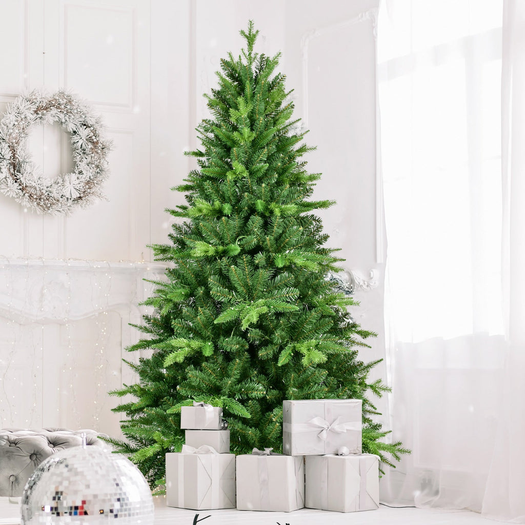 7ft Pre-Lit Christmas Tree with 450 Warm Lights