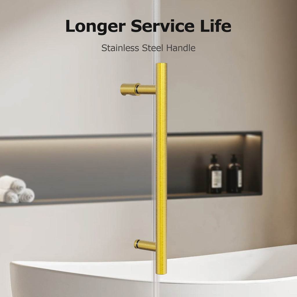 Frameless Single Sliding Soft-Close Shower Doors