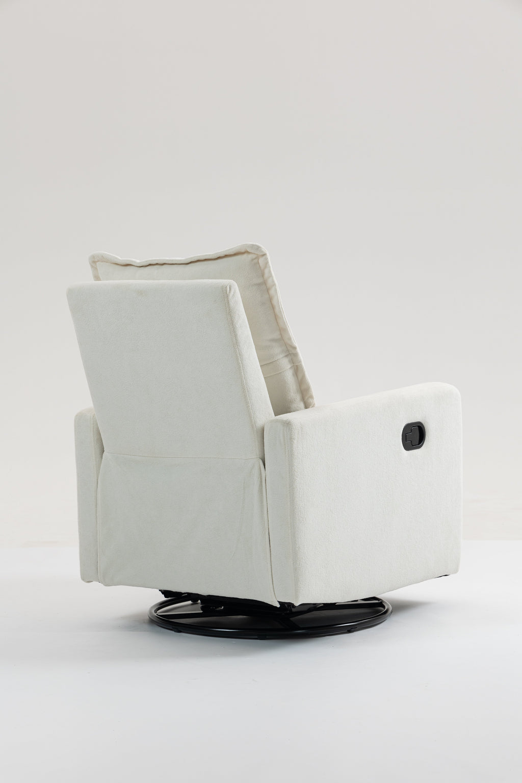 Short Plush Manual Button Armchair Sofa