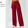 Tummy-control Bare-feel High-waist Yoga Pants Outdoor Straight-leg Trousers