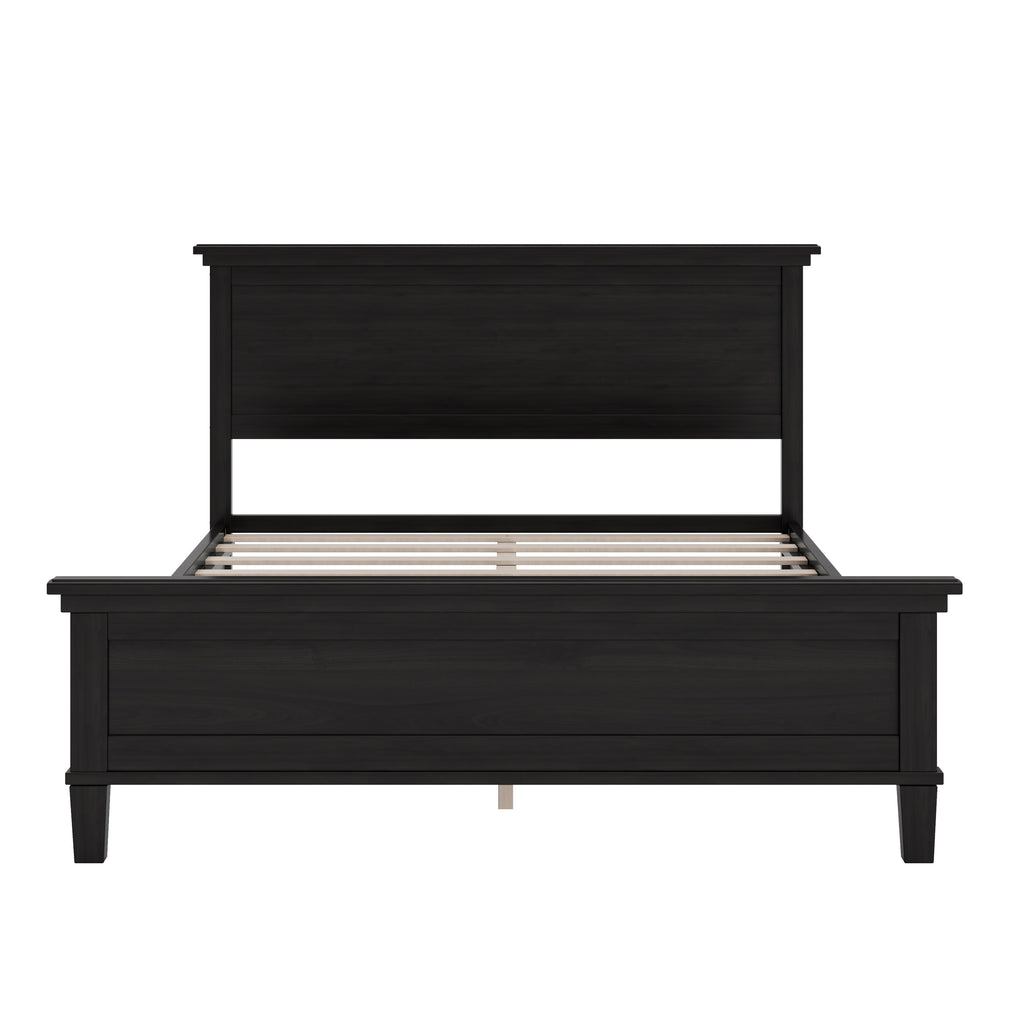 Mid-Century Modern Wood Platform Bed - Full Size