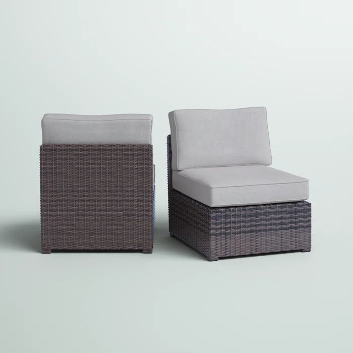 Armless Fully Assembled Patio Chair Set