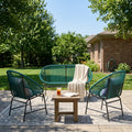 Nusa Outdoor Patio Wicker 3-Pcs Chat Set