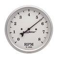Autometer 5 inch 8000rpm In-Dash Old Tyme Tachometer - White 1699