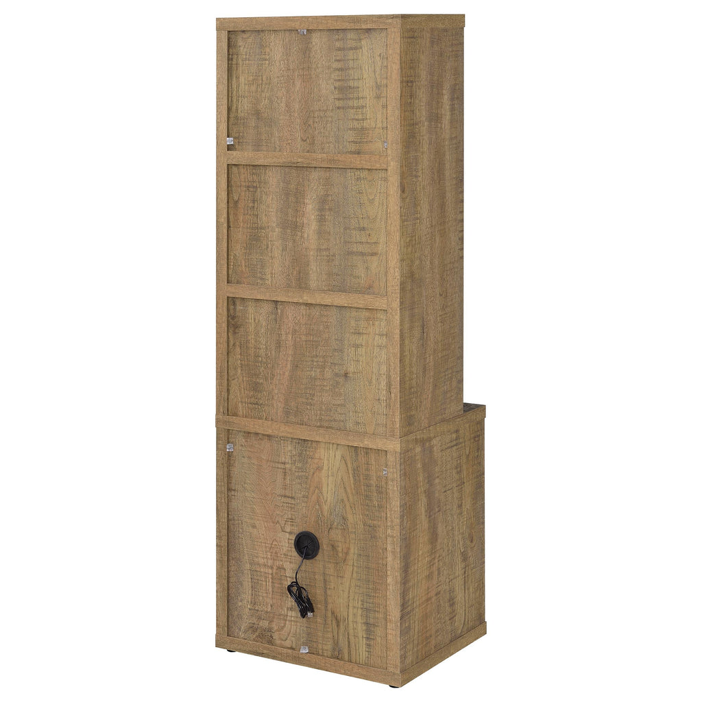 Geary Mango 3-Piece Wall Unit Bookcase Set with USB
