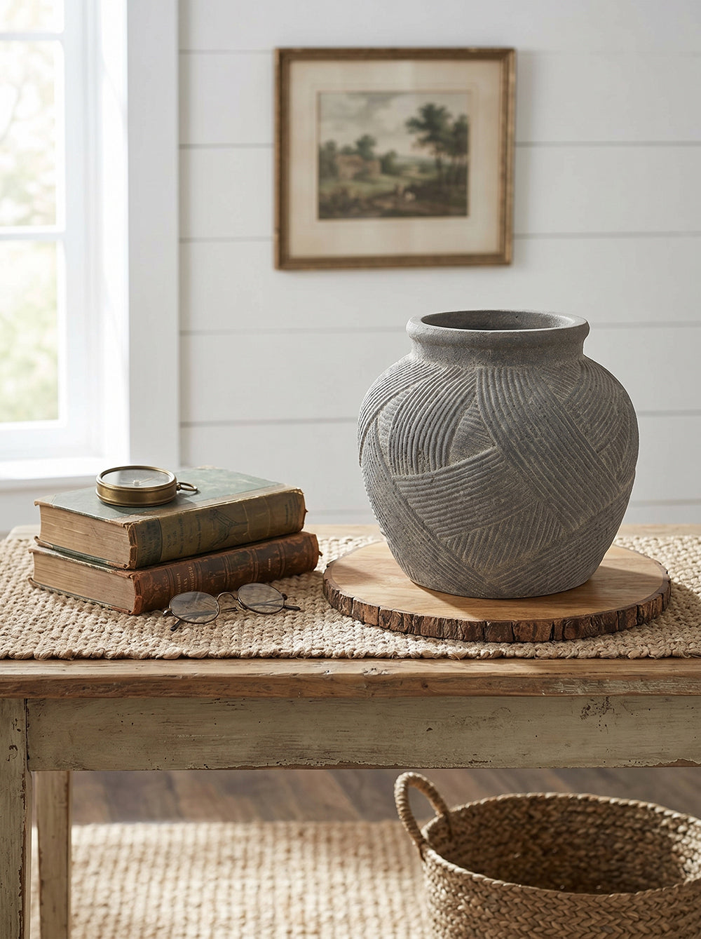 D10.2x8.9" Vase for Home Decor, Flower Vase Table Centerpieces