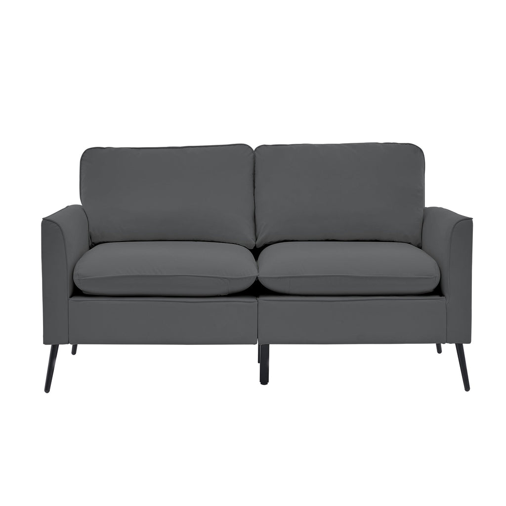 TS Cat Paw Leather Upholstered Loveseat