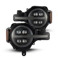 AlphaRex 21-23 Ford Bronco NOVA LED Proj Headlights Alpha-Black w/Activ Light/Seq Signal/DRL 880259 *Discontinued