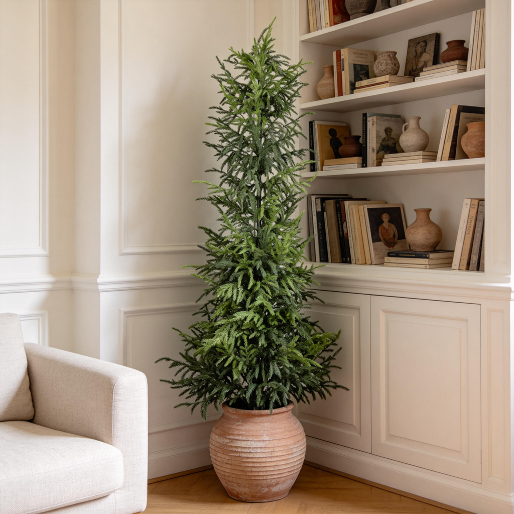 5FT Artificial Real Touch Norfolk Pine Tree 2pcs/set