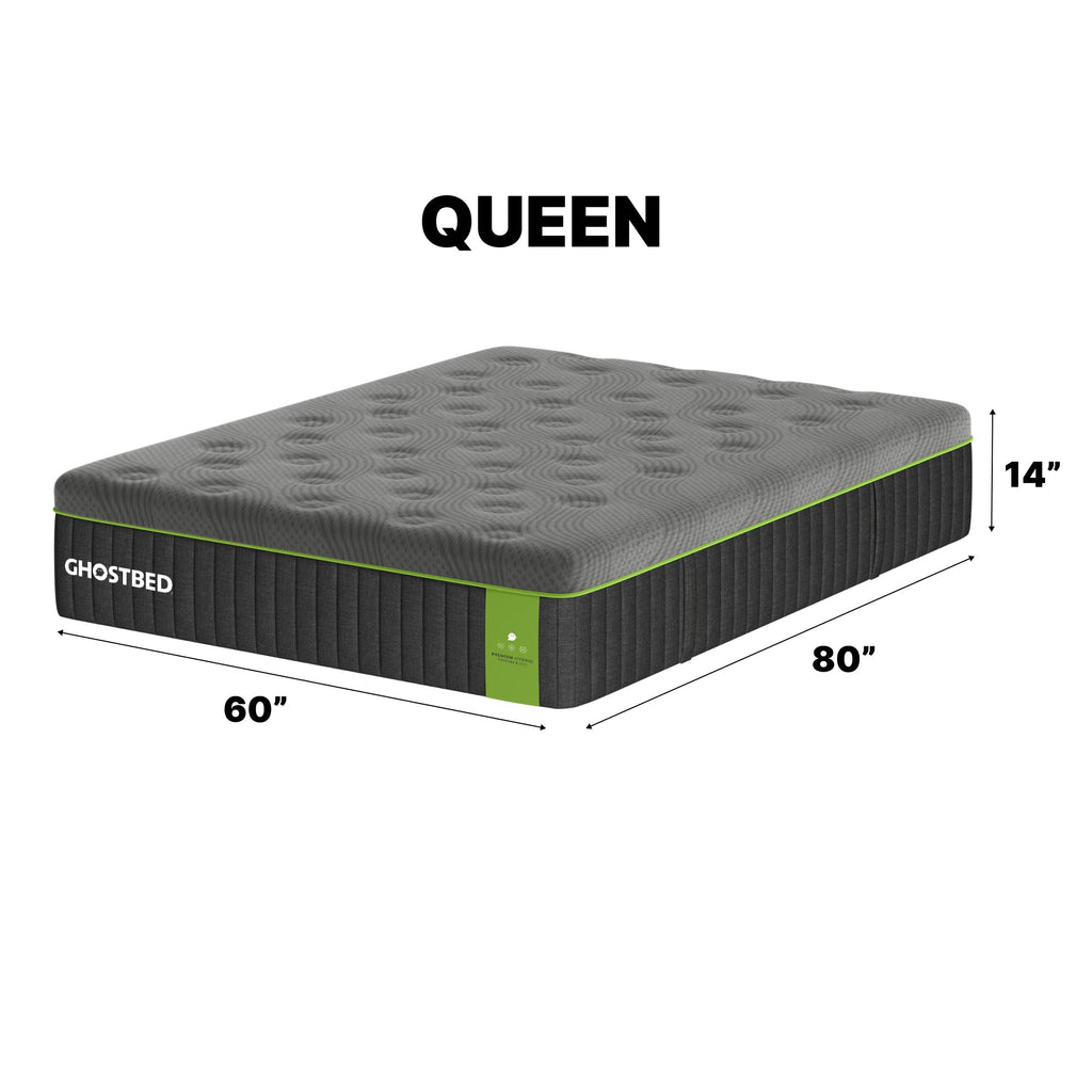 GhostBed Premium 14" Queen Hybrid Mattress