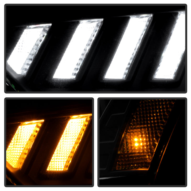 Spyder 13-16 Audi A4/S4 Halogen Model Only Projector Headlights - Black PRO-YD-AA413HALSI-BK 5088321