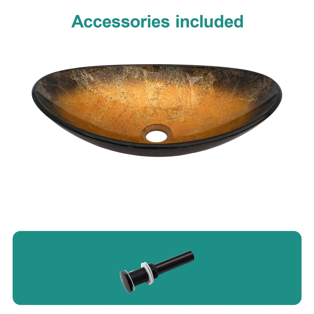 Artistic Tempered Glass Vessel Sink