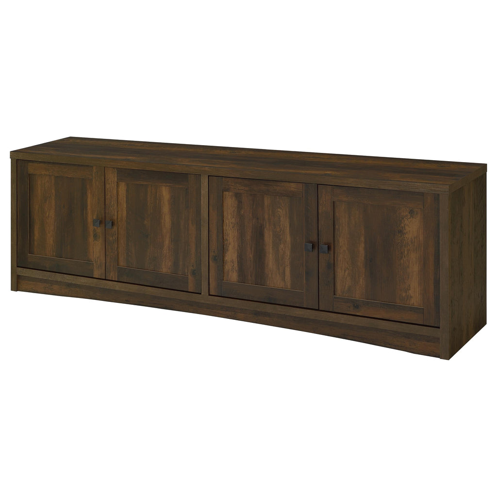 Lunetta Dark Pine 4-Door Engineered Wood TV Stand