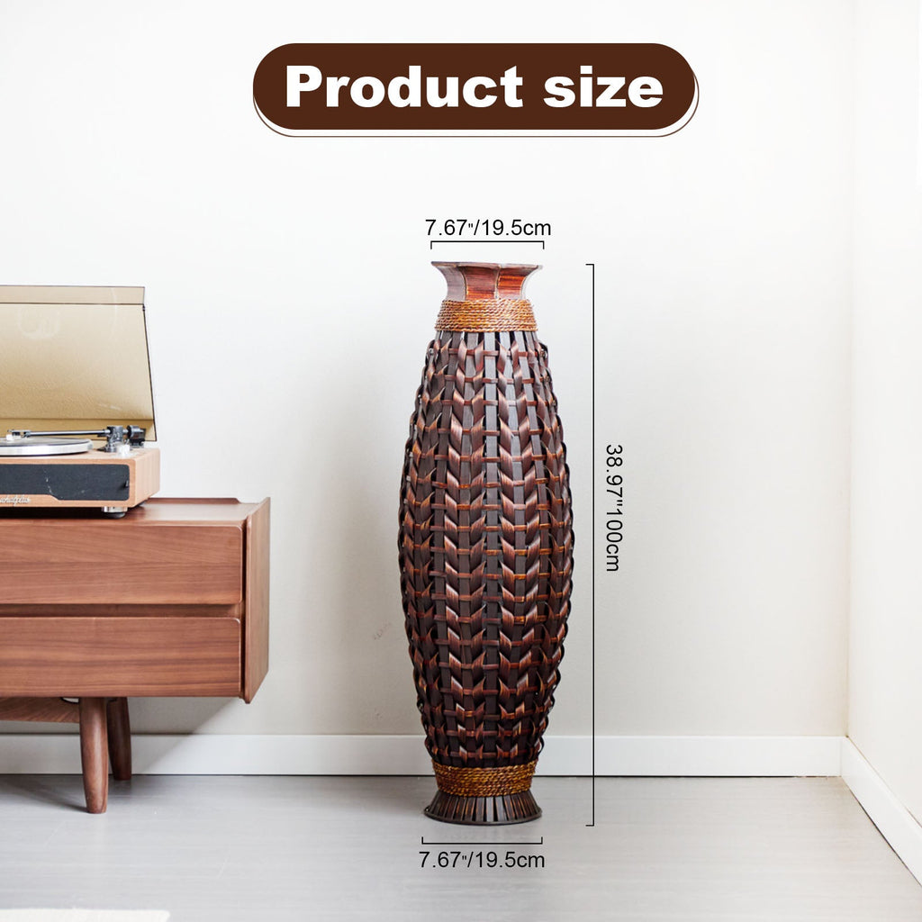 Handwoven Bamboo Vase