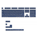 PBT Material Carved Height Two-tone Blue Key Cap