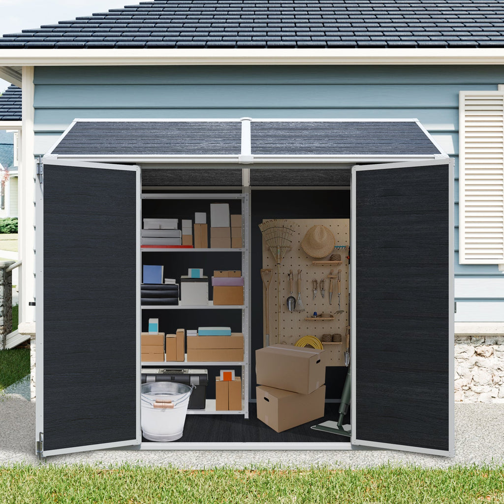 8 x 6ft Resin Outdoor Storage Shed