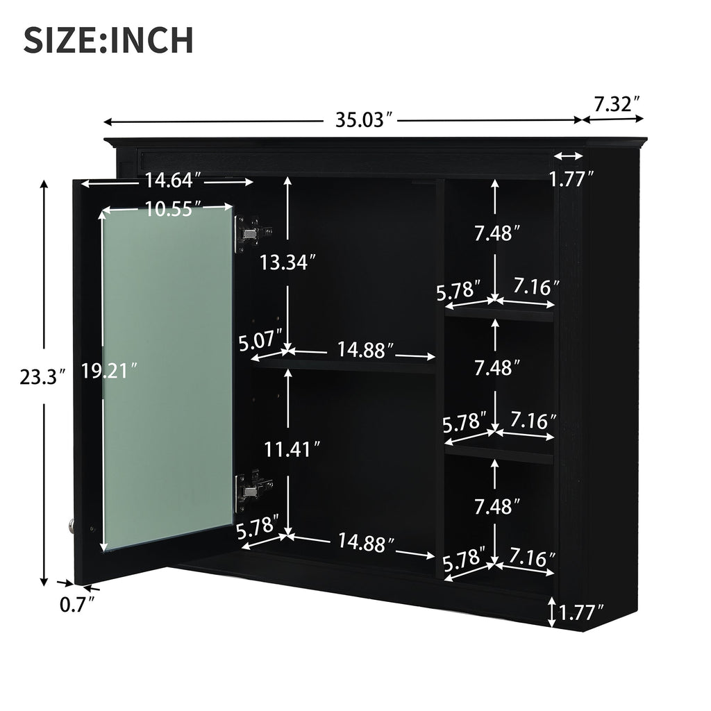 36'' Bathroom Vanity with Medicine Cabinet