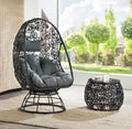 Hikre Clear Glass Patio Furniture Set
