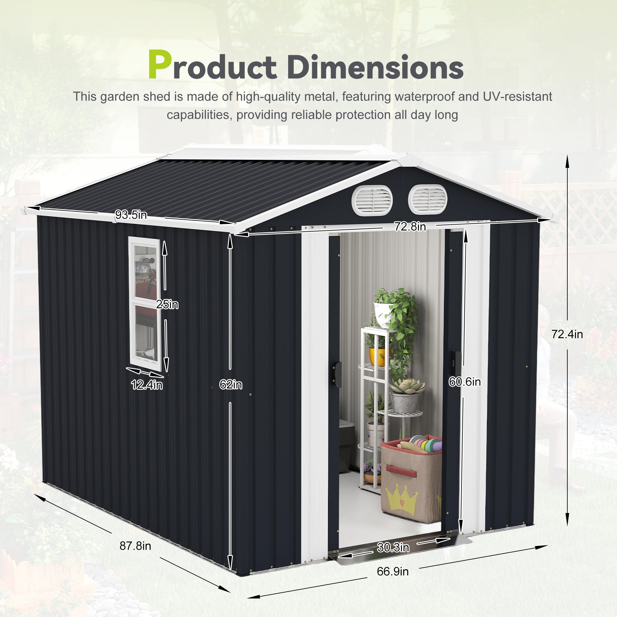 Campcraft 8x6 FT Outdoor Storage Shed