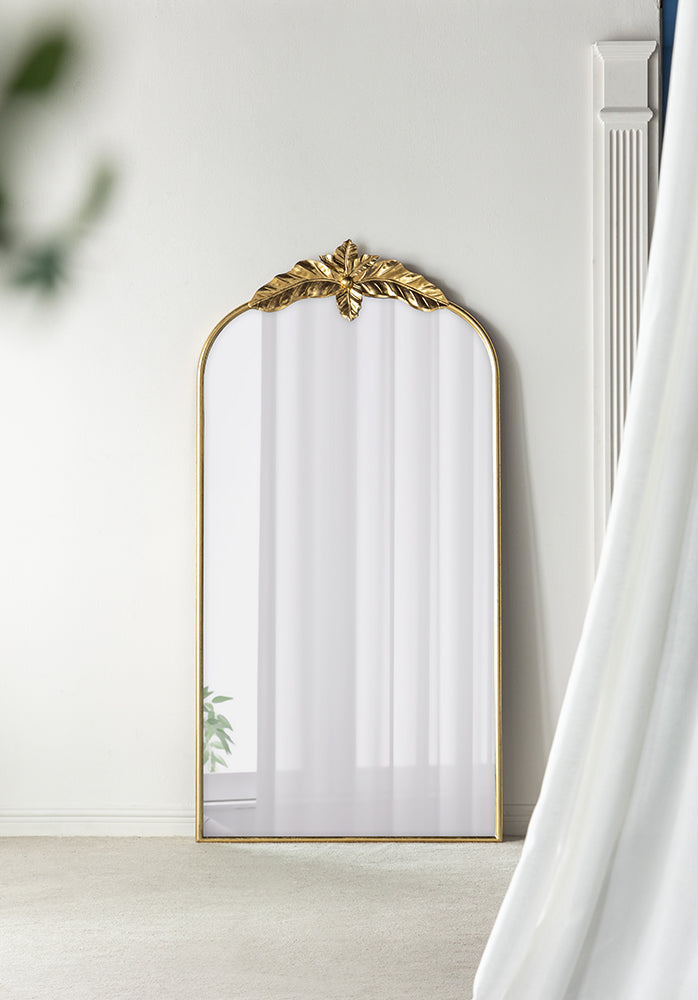 Full Length Mirror 70"x 31" - Wall-Mounted with Faux Wooden Frame