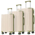 Expandable Hard Shell ABS Suitcases - 3 Piece Set
