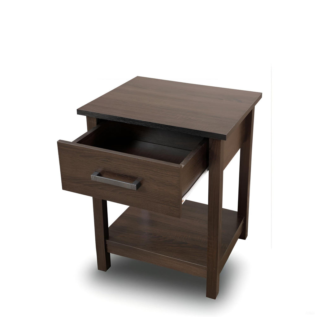 Sleek Contemporary Nightstand in Wenge