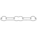 Cometic Gasket Cometic GM Small Block Aluminum/Rubber Exhaust Port Cover Set - 18 Degree Heads C5258